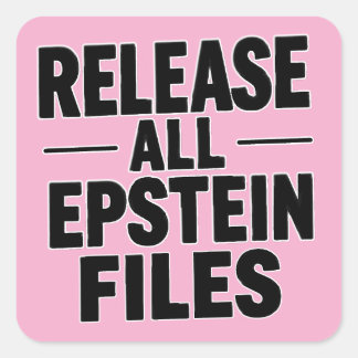 Release All Epstein Files Square Sticker