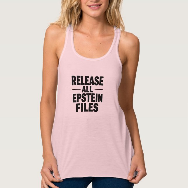 Release All Epstein Files Tank Top (Front)