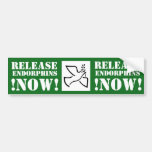 Release Endorphins Now! Funny Bumpersticker Bumper Sticker at Zazzle