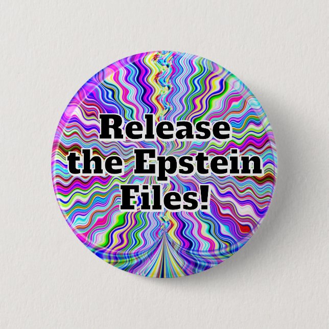 Release the Epstein Files! Button (Front)