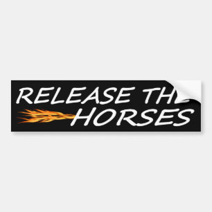 Release The Horses Bumper Sticker