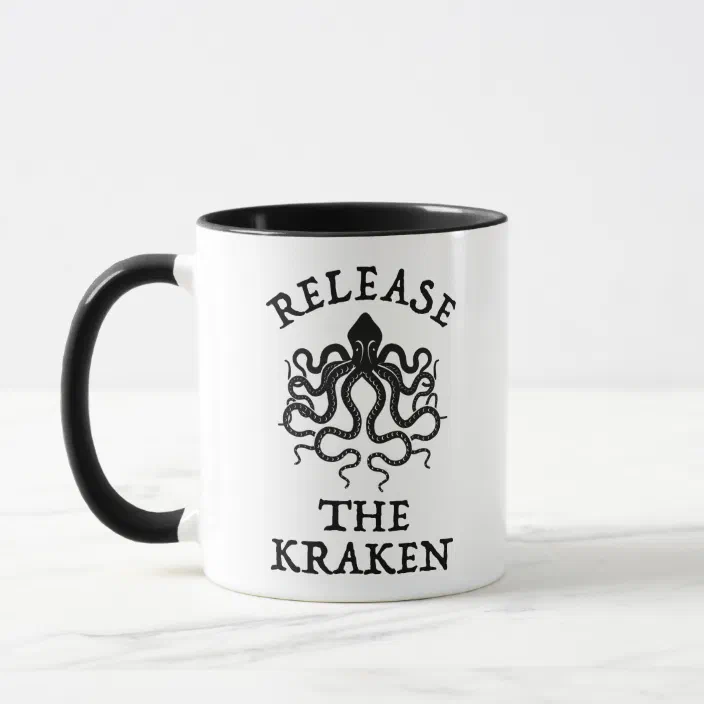 Release The Kraken Coffee Mugs 