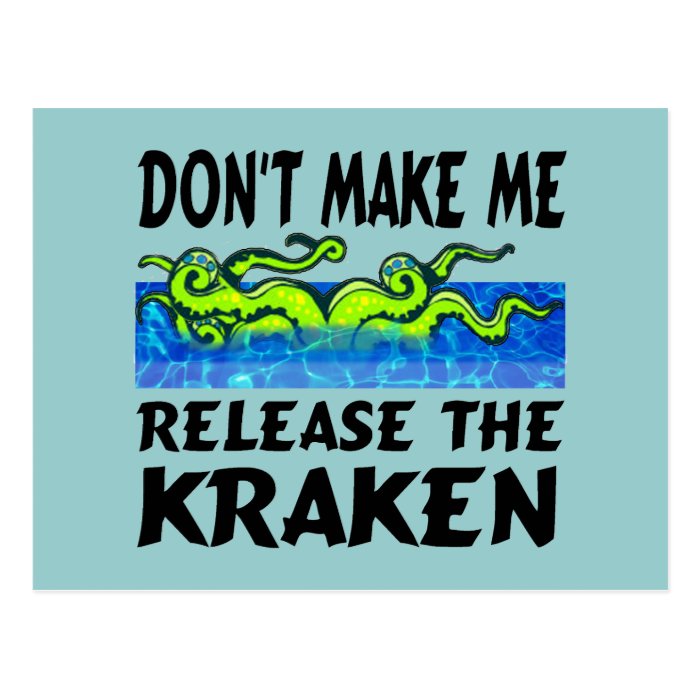 Release the Kraken Postcards