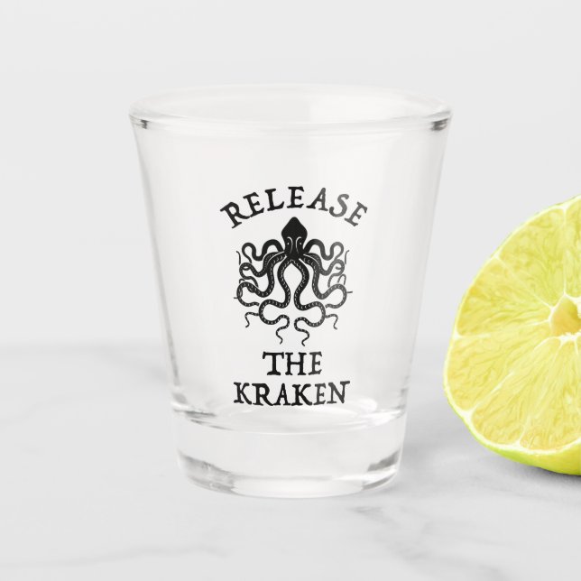 Release The Kraken Shot Glass (Front)