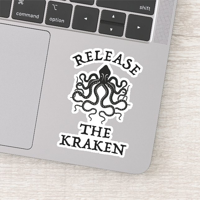 Release The Kraken Sticker (Detail)