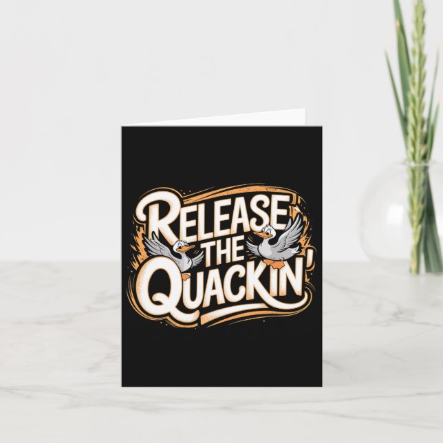 Release The Quackin Gym Bodybuilding ---  Card (Front)