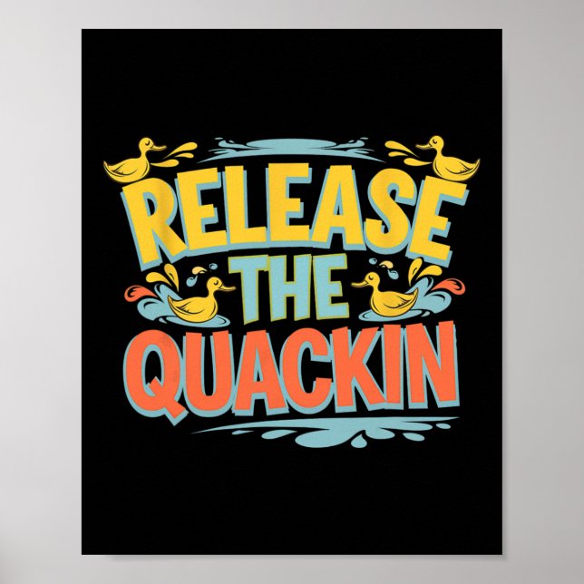 Release The Quackin Gym Bodybuilding -----  Poster (Front)