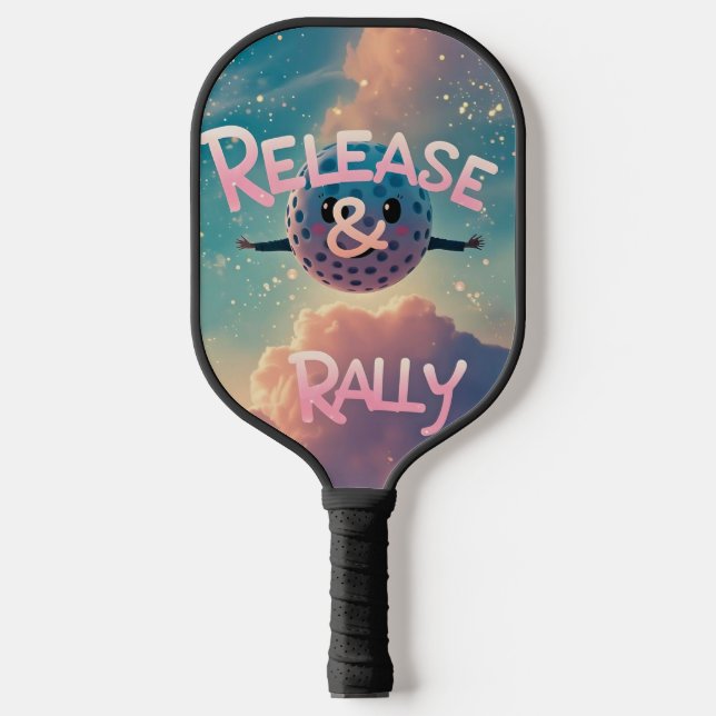 Release the Stress – Pickleball Energy Carbon Fiber Pickleball Paddle (Front)