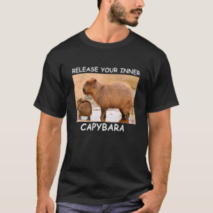 Release Your Inner Capybara Animals T-Shirt