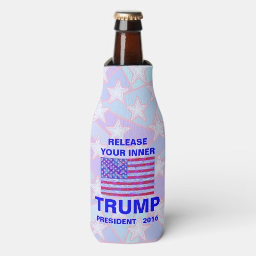 Release Your Inner Trump Bottle Funny Political Bottle Cooler