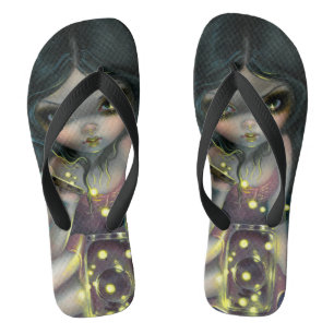 "Releasing Fireflies" Flip Flops
