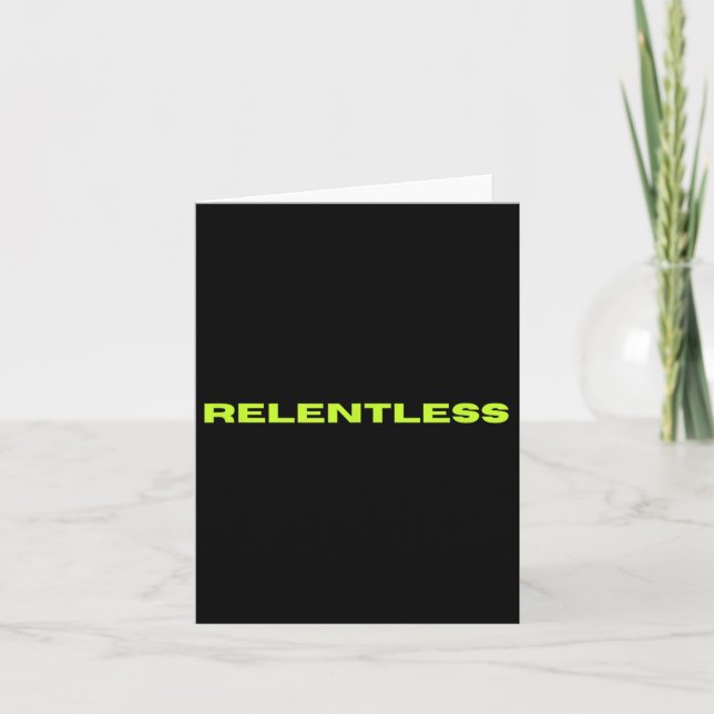 Relentless  card (Front)
