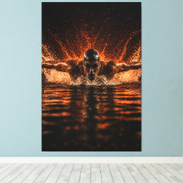 Relentless Flow – Butterfly Power Canvas Print