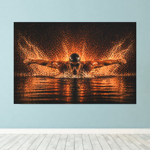 Relentless Flow – Full Butterfly Power Canvas Print