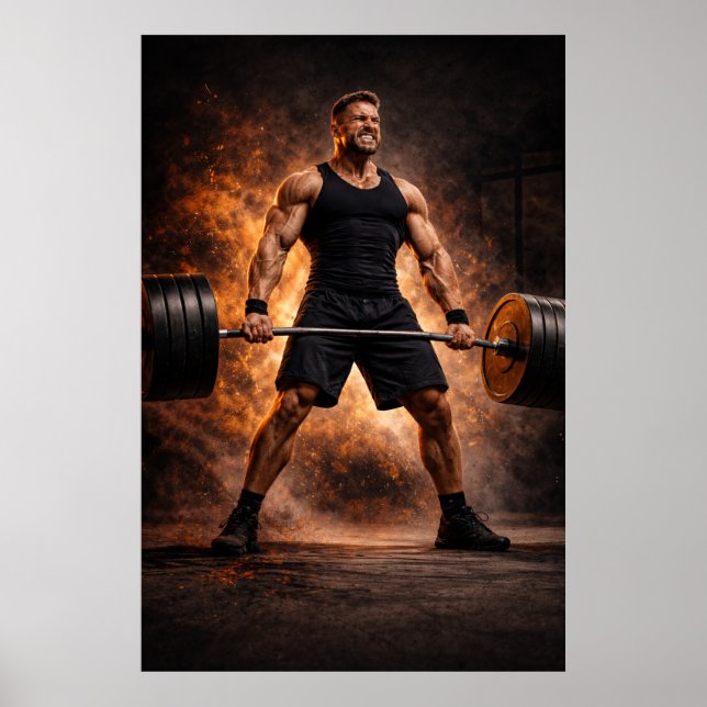 Relentless Strength – Heavy Deadlift Power Poster (Front)