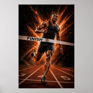 Relentless Velocity – Sprint Victory Poster