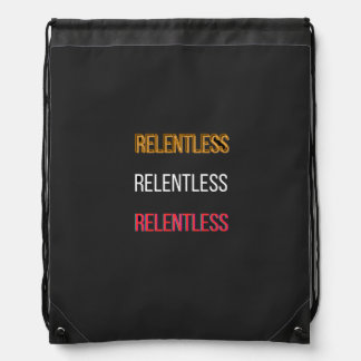 RelentlessT-Shirt Drawstring Bag