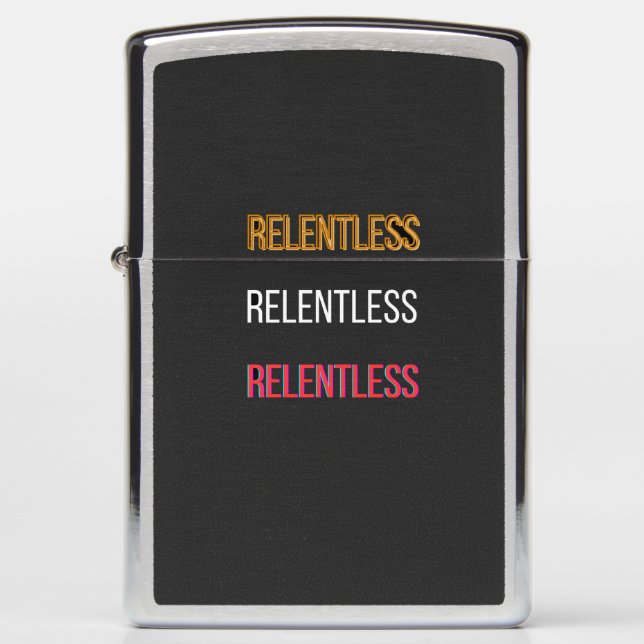 RelentlessT-Shirt Zippo Lighter (Front)