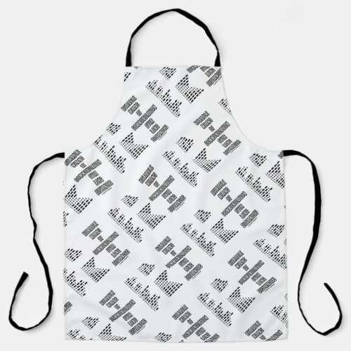 Reliable Means Of Communication Morse Code Humor Apron