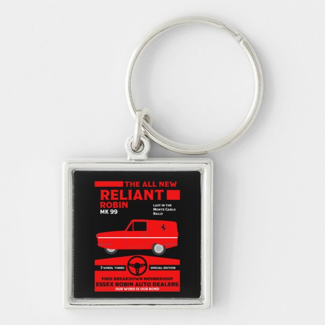 Reliant Robin Car Keychain (Front)