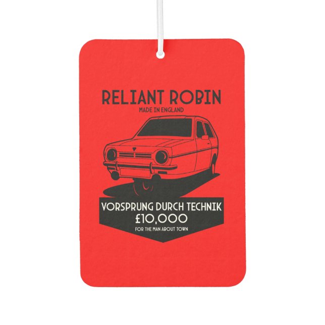 Reliant Robin Three Wheeled Car Air Freshener (Front)