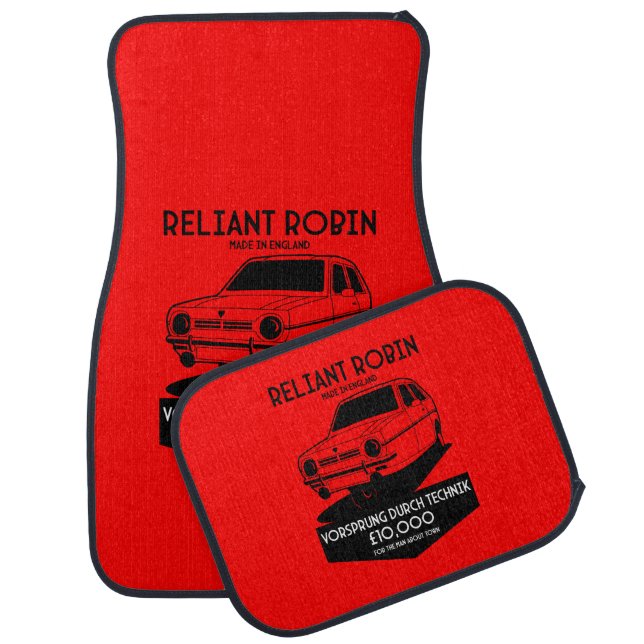 Reliant Robin Three Wheeled Car Floor Mat (Set)