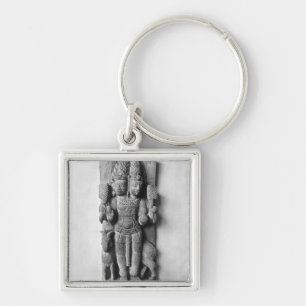 Relief depicting a double-headed image of Agni Keychain