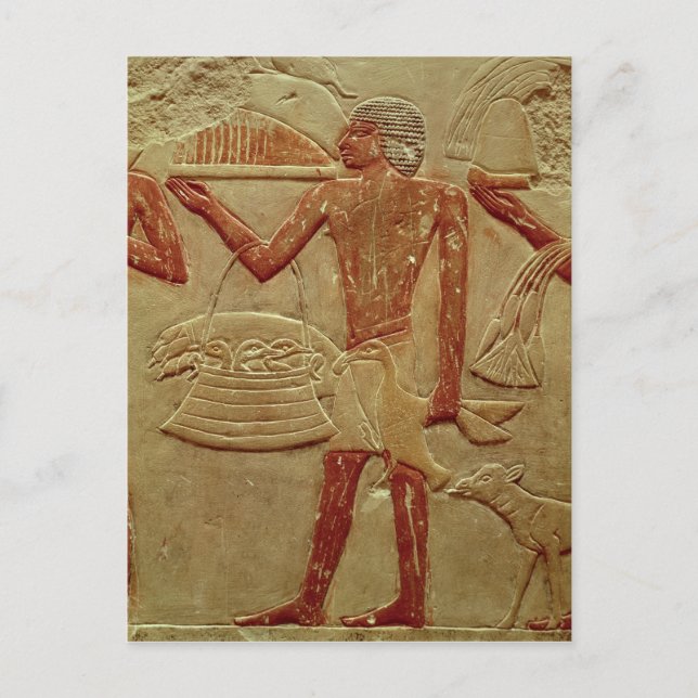 Relief depicting a porter postcard (Front)