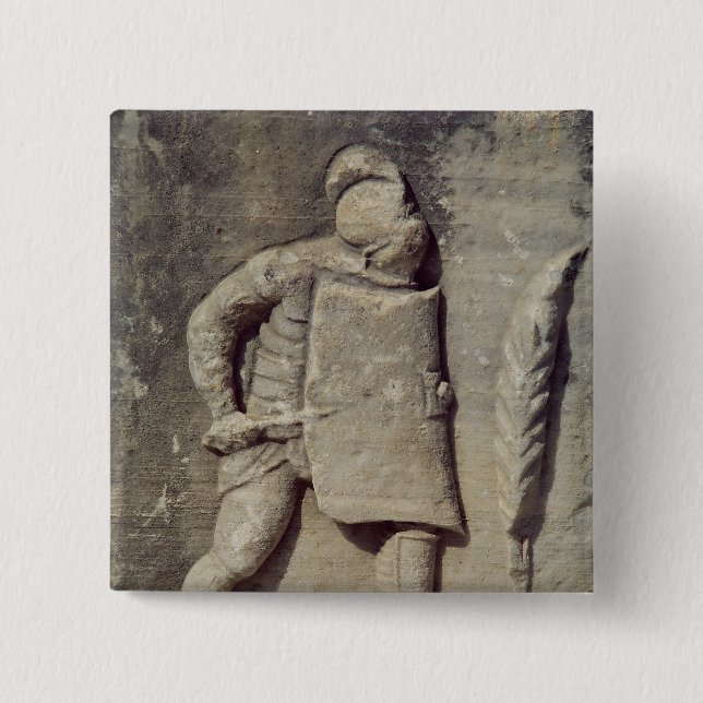 Relief depicting a Roman soldier Button (Front)
