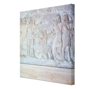 Relief depicting archers canvas print