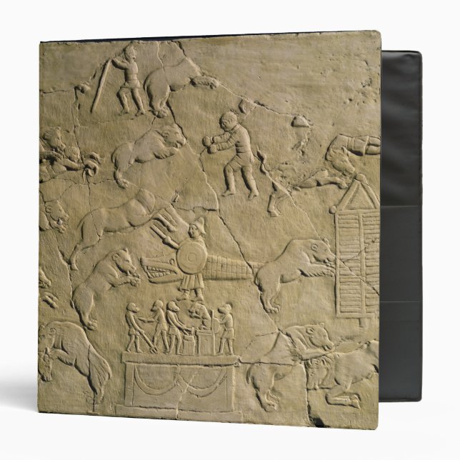 Relief depicting circus games binder (Front/Inside)