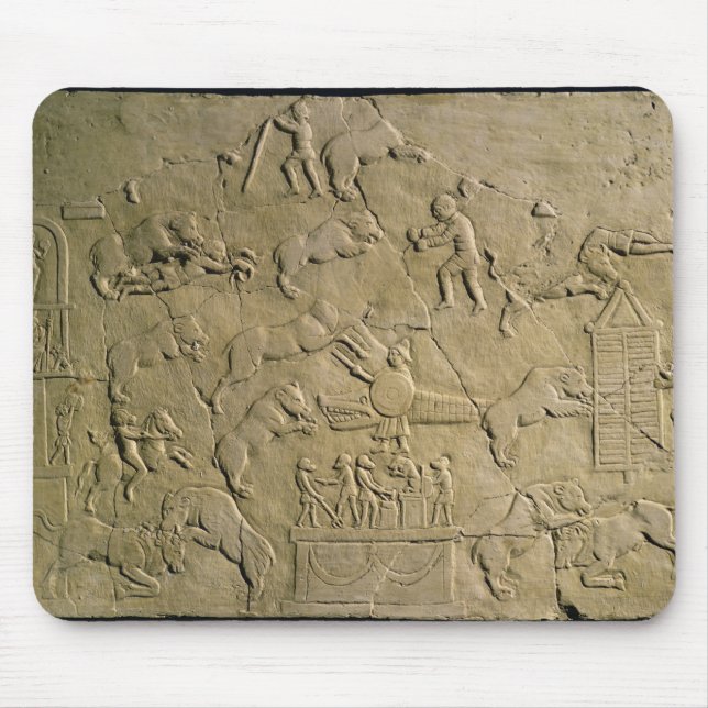 Relief depicting circus games mouse pad (Front)