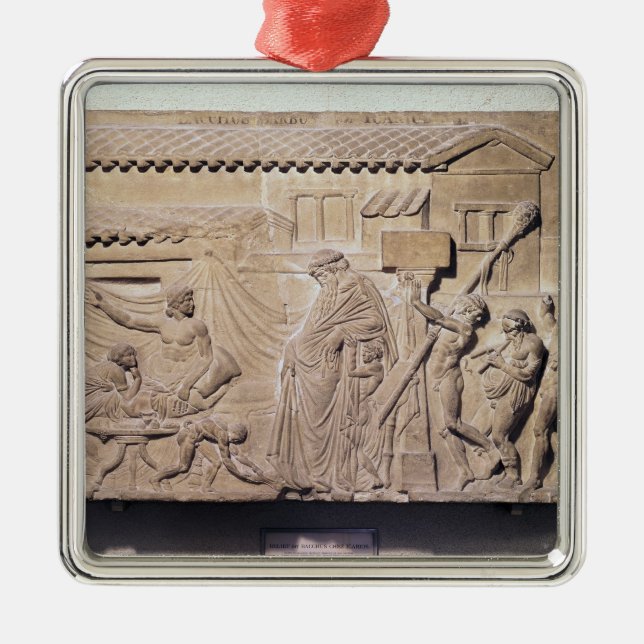 Relief depicting Dionysus at the home of Metal Ornament (Front)