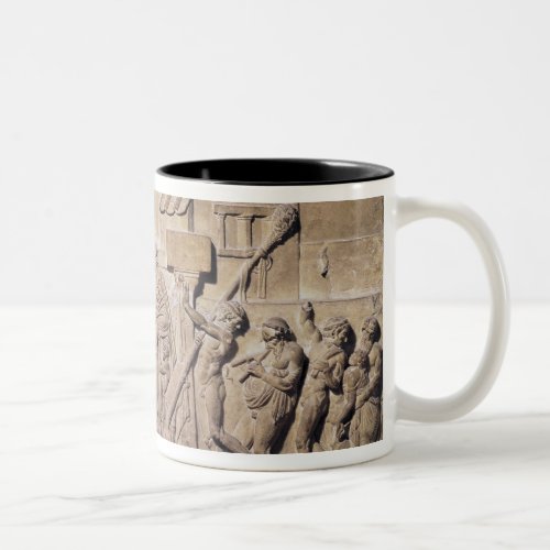Relief depicting Dionysus at the home of Two_Tone Coffee Mug