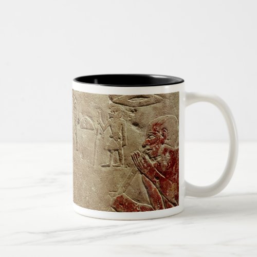 Relief depicting glass blowers Two_Tone coffee mug