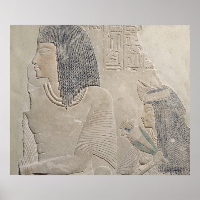 Relief depicting Imenmes and Dejat Poster (Front)