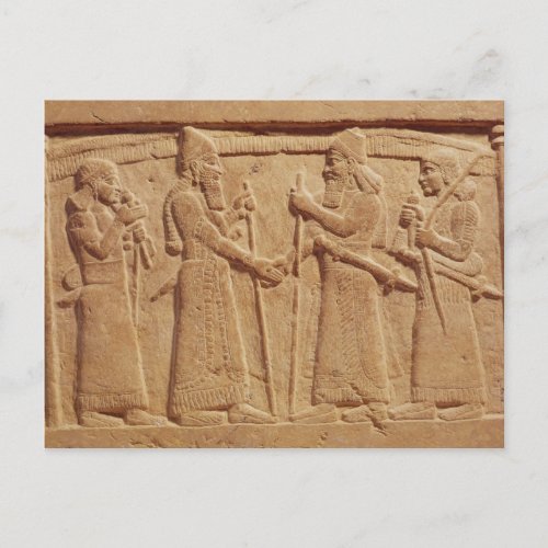 Relief depicting King Shalmaneser III Postcard
