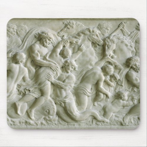 Relief depicting nereids carried away by tritons mouse pad