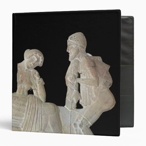 Relief depicting Odysseus and Penelope 3 Ring Binder