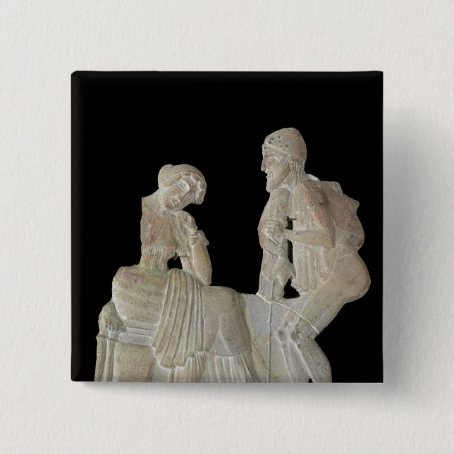 Relief depicting Odysseus and Penelope Button (Front)