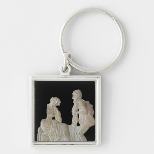 Relief depicting Odysseus and Penelope Keychain