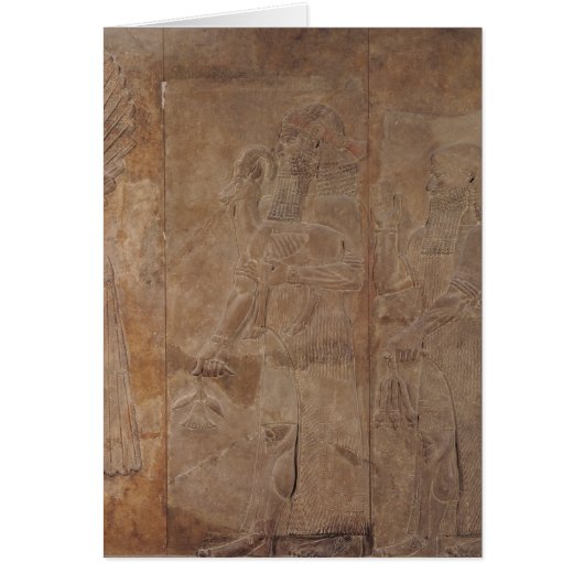 Relief depicting Sargon II Cards (Front)