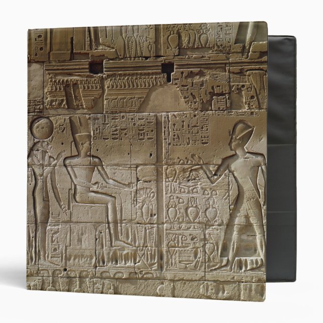 Relief depicting Seti I  making an offering 3 Ring Binder (Front/Inside)