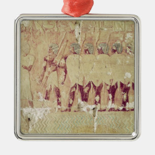 Relief depicting soldiers metal ornament