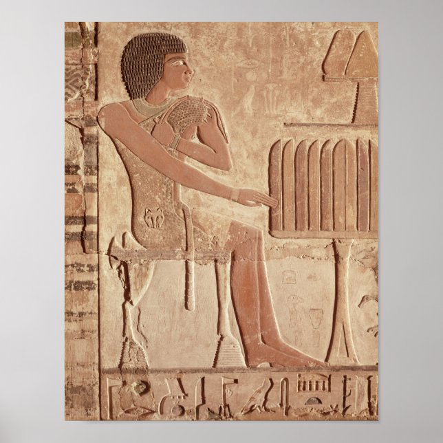 Relief depicting the deceased seated poster (Front)