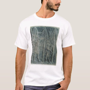 Relief depicting the hunting of birds in the T-Shirt