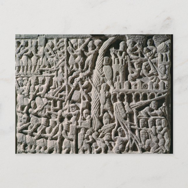 Relief depicting the Siege of Carcassonne Postcard (Front)