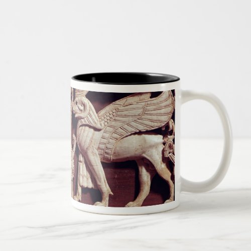 Relief depicting two griffons from Arslan Tash Two_Tone Coffee Mug