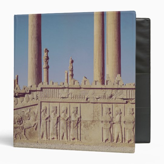 Relief frieze on the front of the eastern 3 ring binder