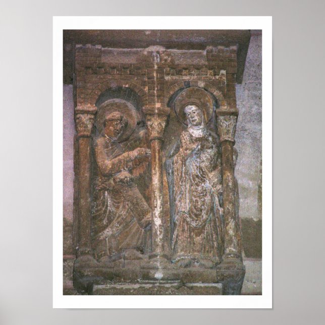 Relief from a capital depicting the Annunciation ( Poster (Front)